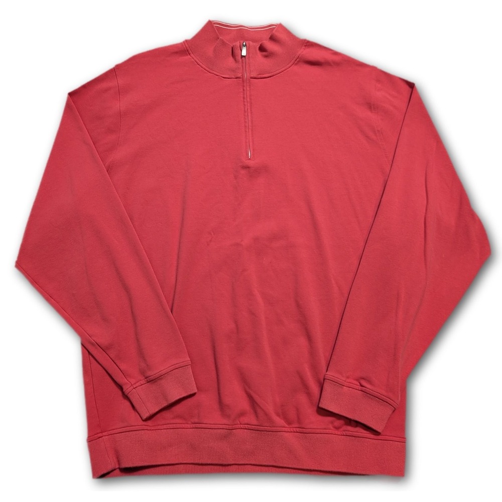 Footjoy FJ 1857 Mens 2XL Activewear Top Red Collection Pima Cotton Stretch